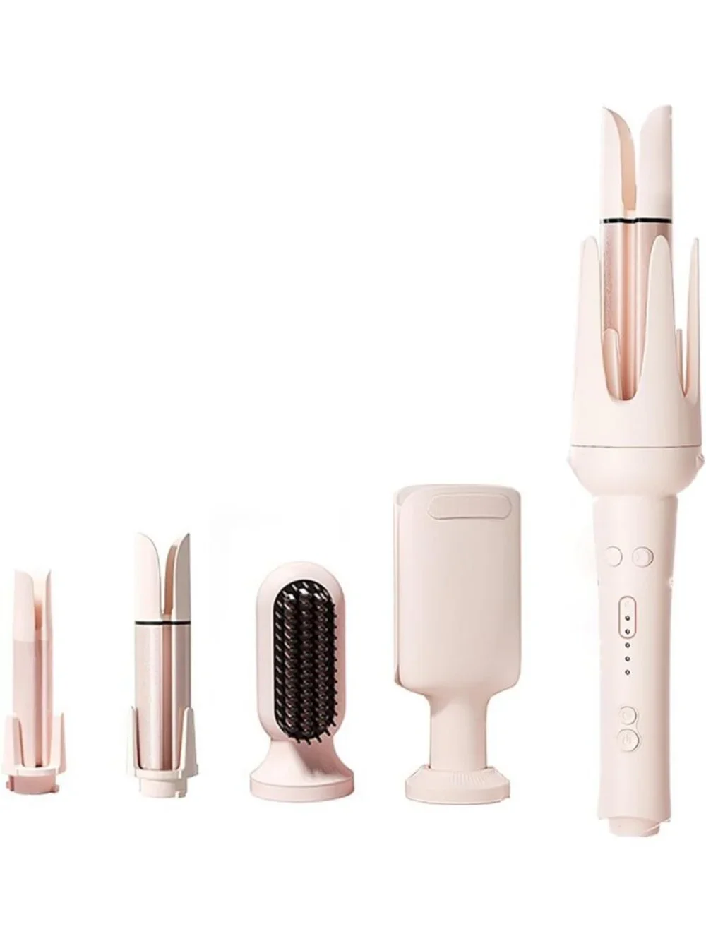5-in-1 Curling Iron Set with Interchangeable Heads, Hair Straightener